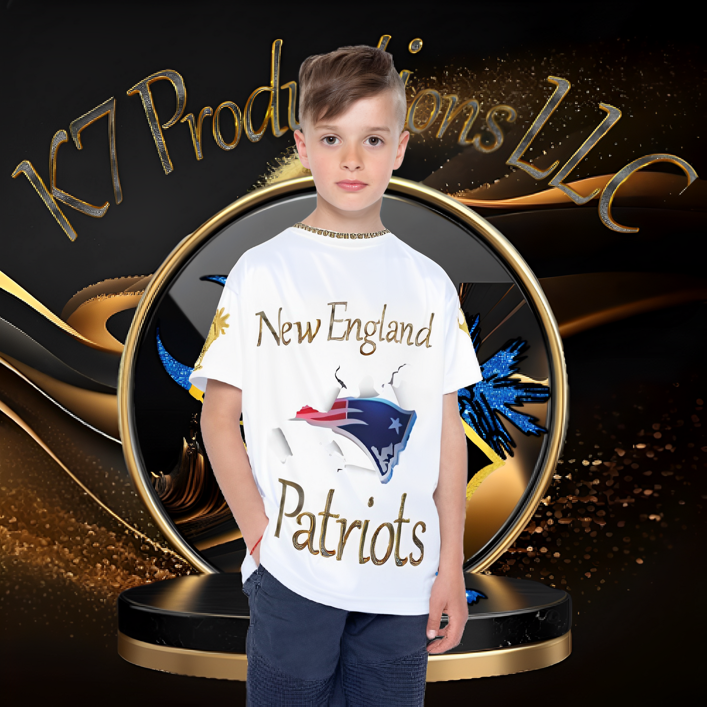 Kids Boston Fans’ Patriots Jersey