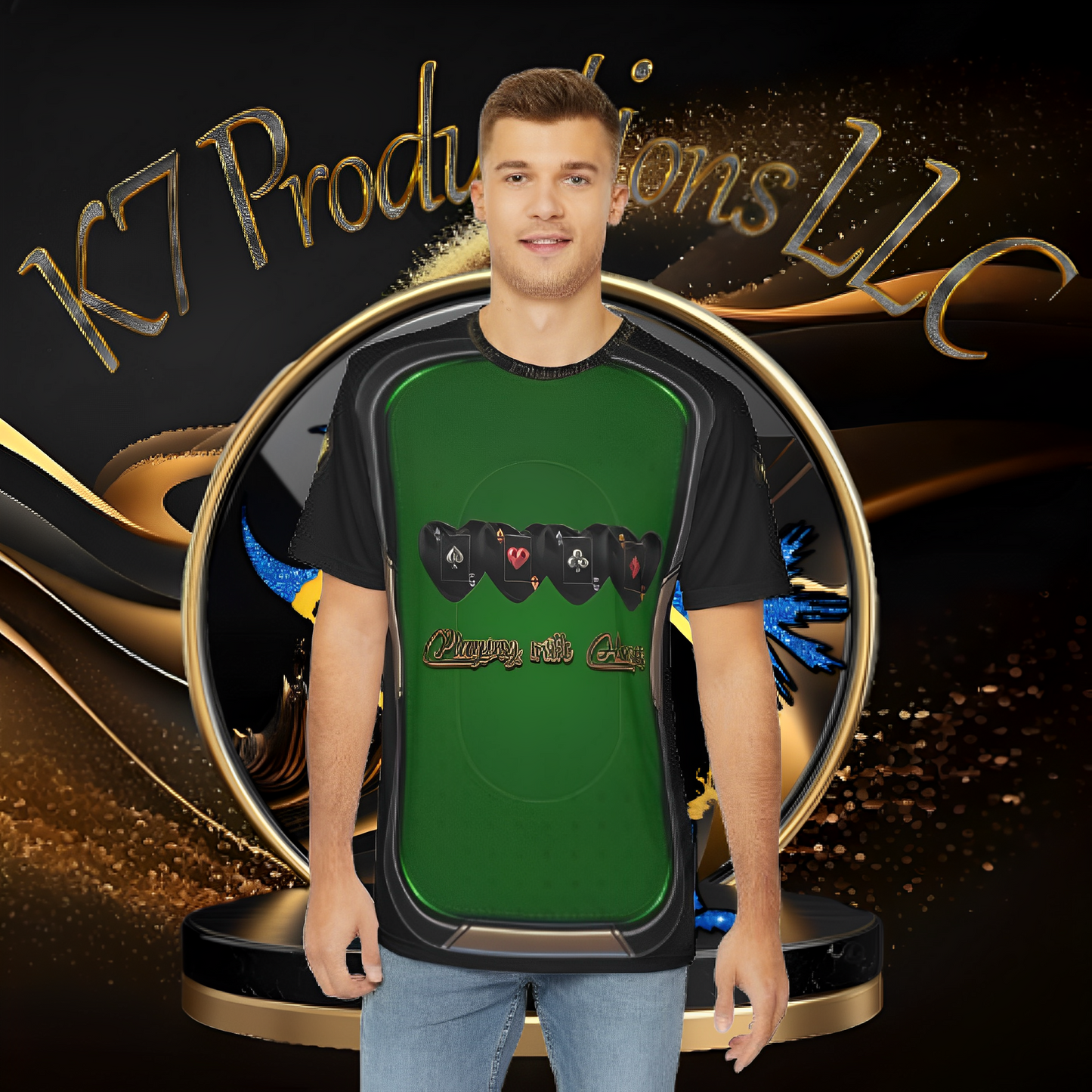 Men's Playing w/ Hearts Tee