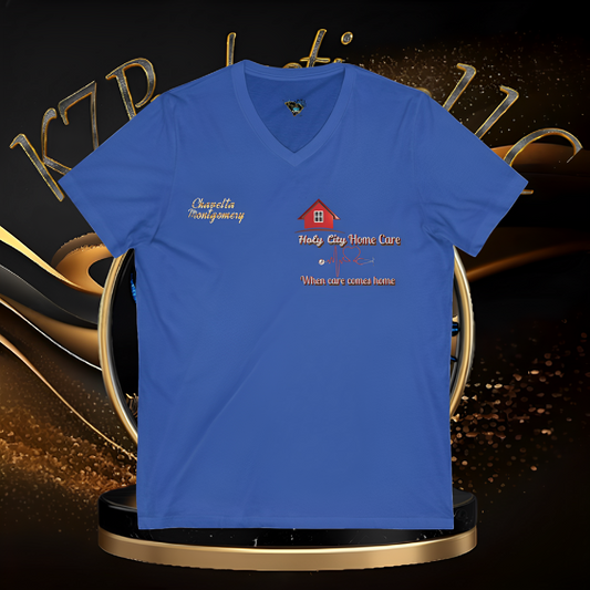 Custom Holy City Home Care V-Neck Tee