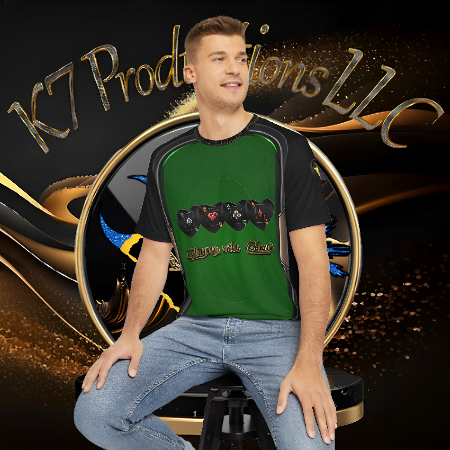 Men's Playing w/ Hearts Tee