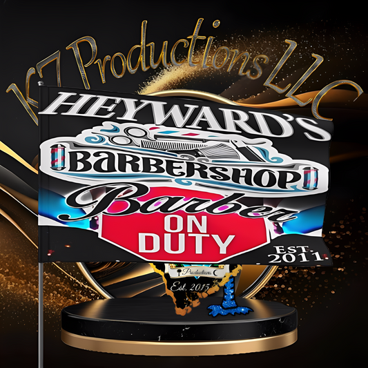 Heyward's Barbershop Flag