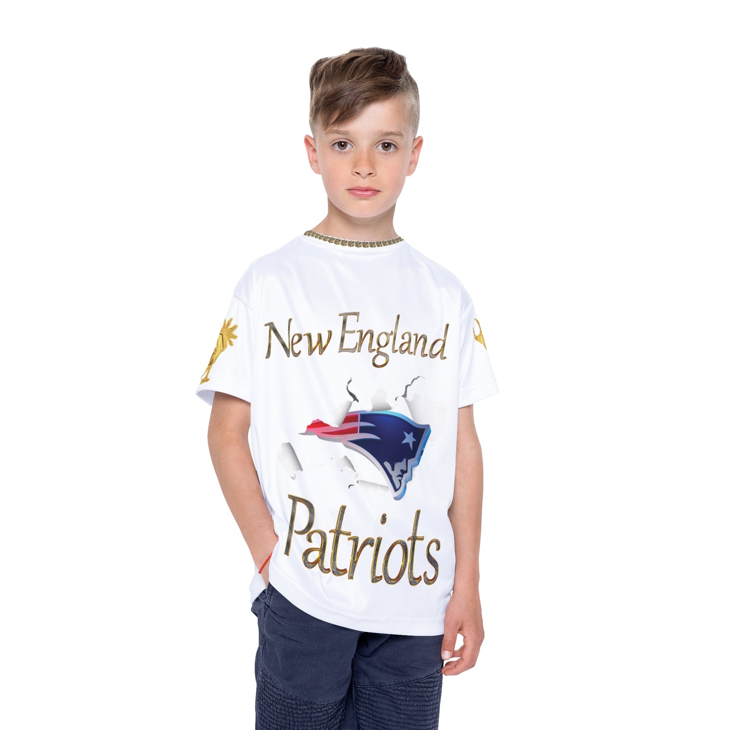 Kids Boston Fans’ Patriots Jersey