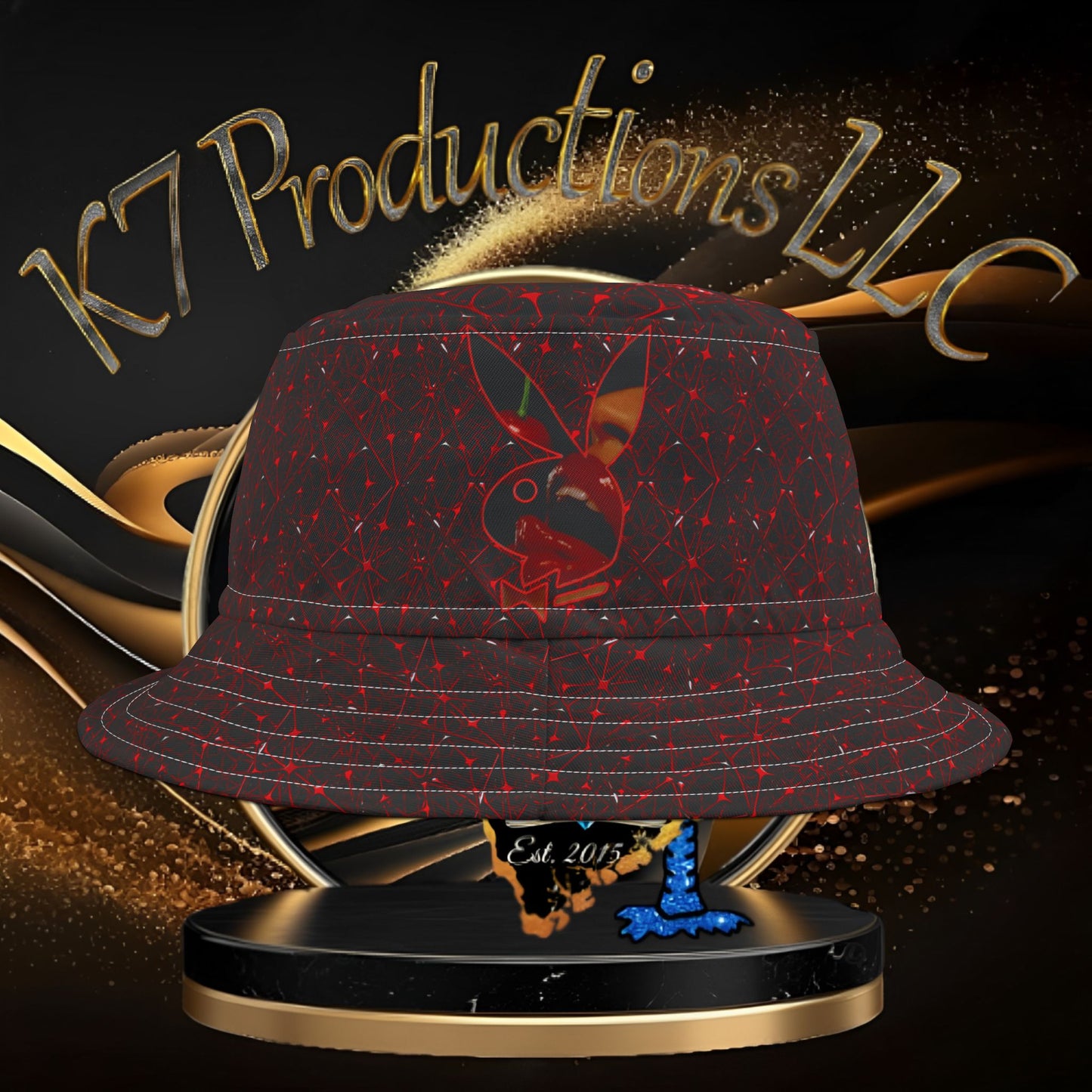 PlayBoy Cobweb Bucket Hat